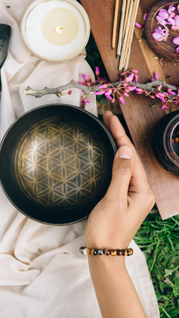 Sacred Geometry Flower of Life Spiritual Energy 4K Phone Wallpaper