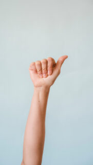 Positive Energy Thumbs Up Affirmation Spiritual Aesthetic Wallpaper