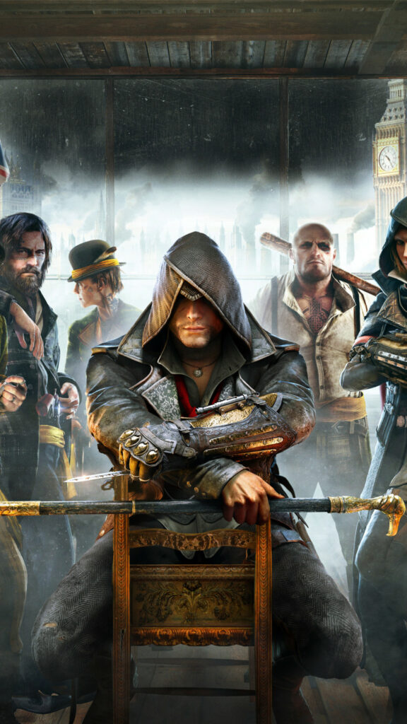 Victorian Era Assassin Crew Mobile Wallpaper