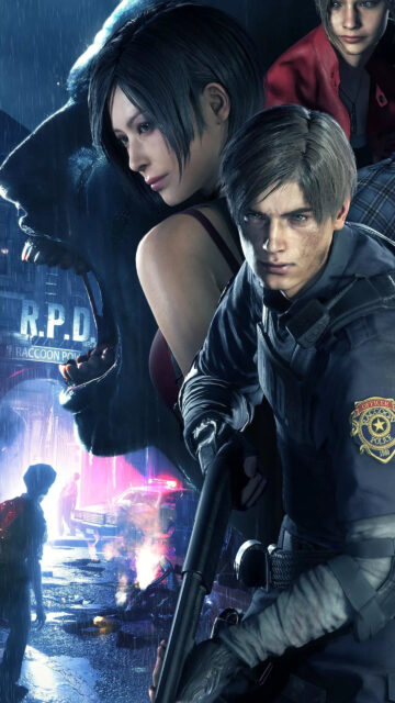 Resident Evil 2 Remake Leon and Ada Mobile Wallpaper
