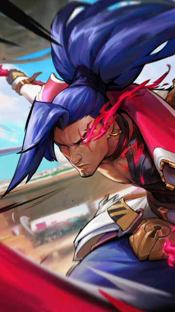 Yone Spirit Blossom Style Fighter Portrait Mobile Wallpaper