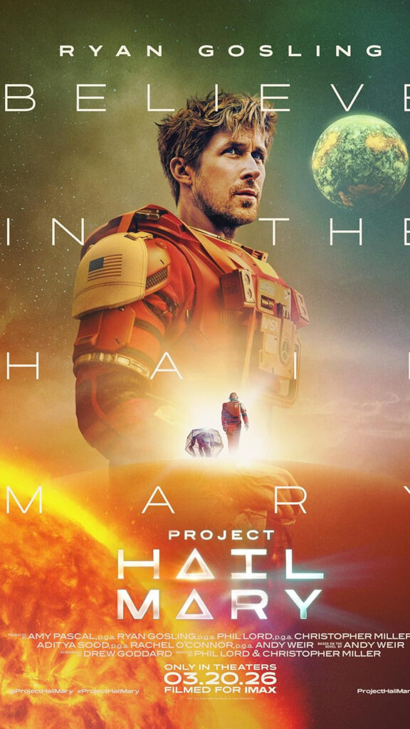 Project Hail Mary Movie Official Art Mobile Wallpaper