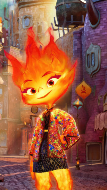 Ember Lumen Fire Elemental Pixars Elemental Mobile Wallpaper
