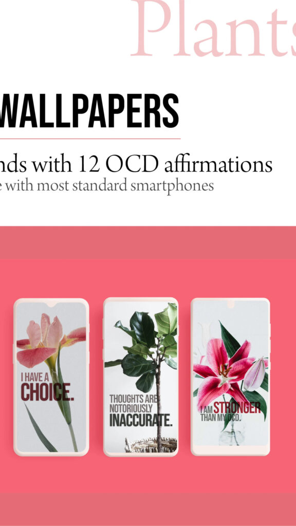 Floral Affirmation Quotes for Mobile Wallpaper