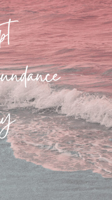 Manifesting Abundance Ocean Vision Board Aesthetic Phone Wallpaper