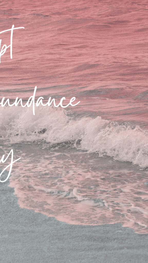 Manifesting Abundance Ocean Vision Board Aesthetic Phone Wallpaper