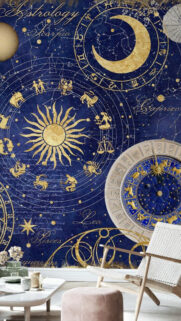 Celestial Astrology Night Sky Zodiac Constellation Art Wallpaper