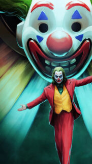 Arthur Fleck The Joker Art Style Mobile Wallpaper
