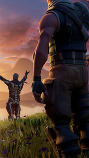 Fortnite Sunset Battle Royale Mobile Wallpaper