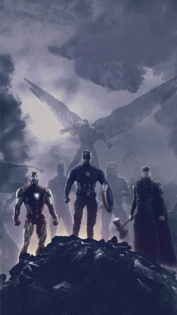 Marvel Superheroes Assemble Mobile Wallpaper