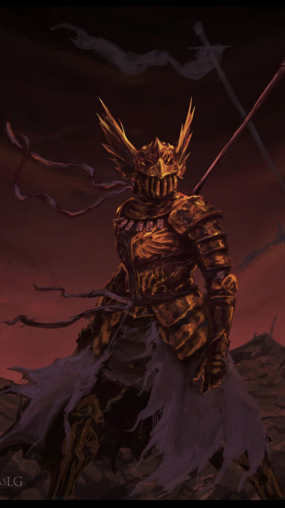 Golden Knight Elden Ring Style Mobile Wallpaper
