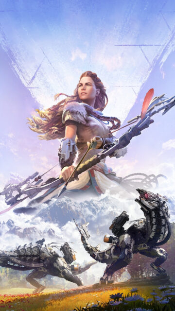 Aloy Horizon Zero Dawn Combat Mobile Wallpaper