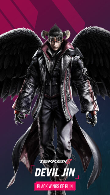 Devil Jin Tekken 8 Portrait Mobile Wallpaper