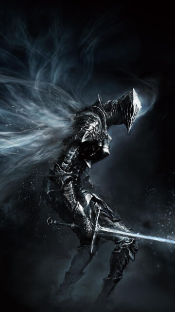 Dark Fantasy Ethereal Knight Mobile Wallpaper
