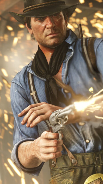 Arthur Morgan Action Mobile Wallpaper, Phone Wallpaper or 4K Wallpaper