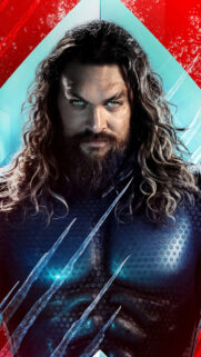 Aquaman Jason Momoa Close-up Portrait Mobile Wallpaper
