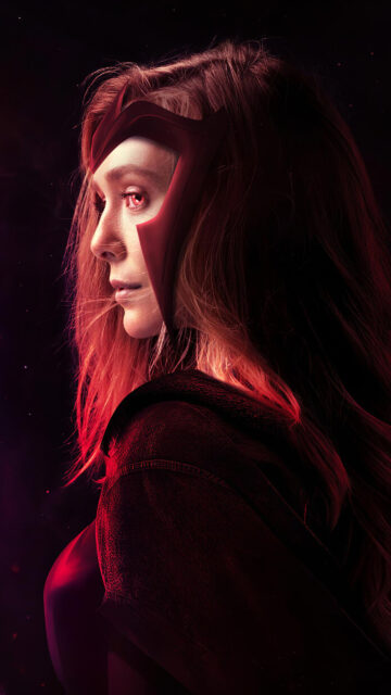 The Scarlet Witch Elizabeth Olsen Profile Mobile Wallpaper