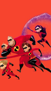 The Incredibles Family Action Mobile Wallpaper