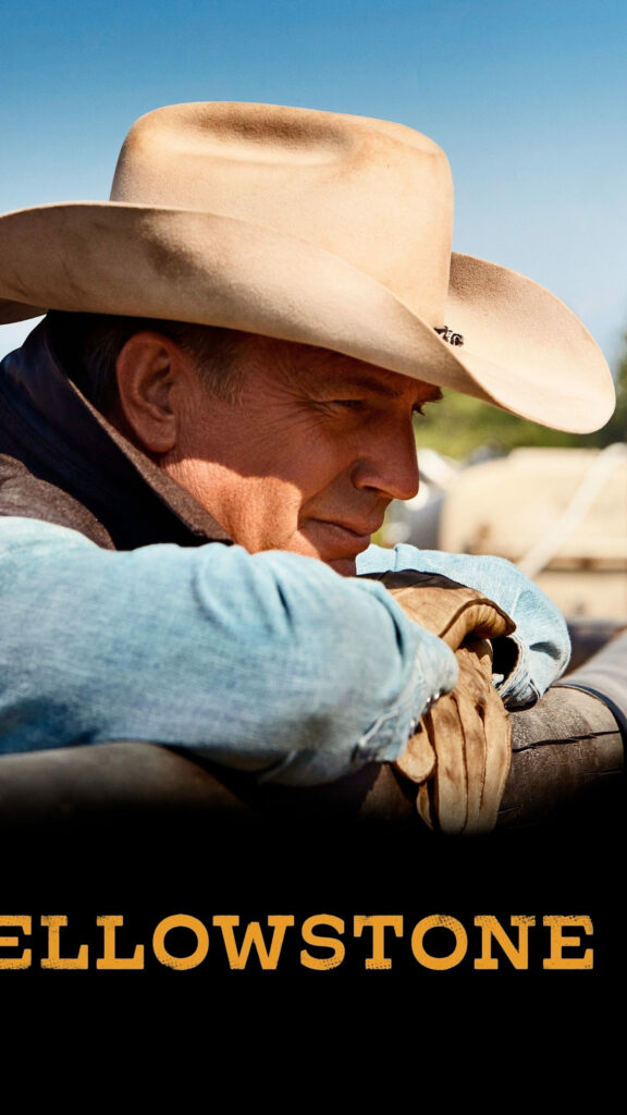 Kevin Costner Cowboy Portrait Mobile Wallpaper