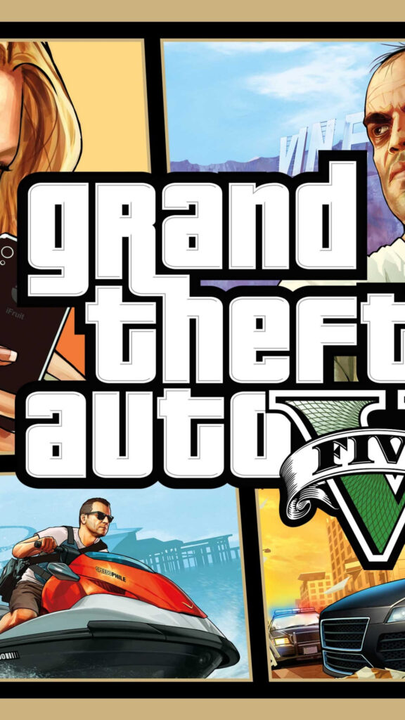 Grand Theft Auto V Cinematic Character Mobile Wallpaper