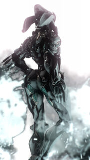 Futuristic Cybernetic Warrior Digital Art Mobile Wallpaper