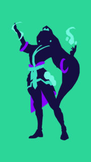Sage Valorant Minimalist Silhouette 4K Wallpaper
