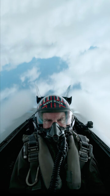 Tom Cruise in Top Gun Maverick Pilot Helmet Mobile Wallpaper