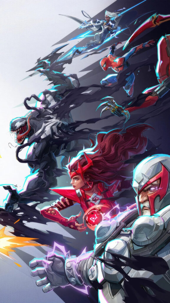 Marvel Superheroes Cinematic Style Action Mobile Wallpaper