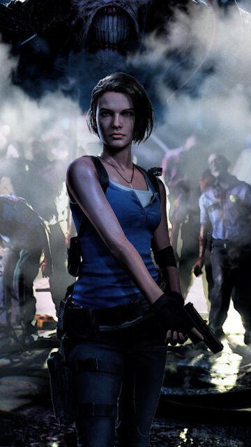 Jill Valentine Resident Evil 3 Mobile Wallpaper