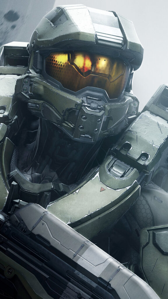 Master Chief Mjolnir Armor Battle-Worn 4K Mobile Wallpaper