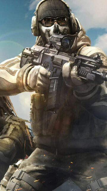 Call of Duty Tactical Soldier Combat Portrait Mobile Wallpaper