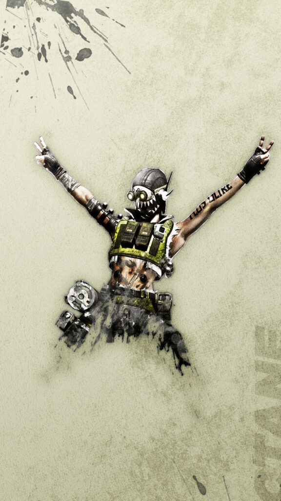 Octane Apex Legends Artistic Splash Art Mobile Wallpaper
