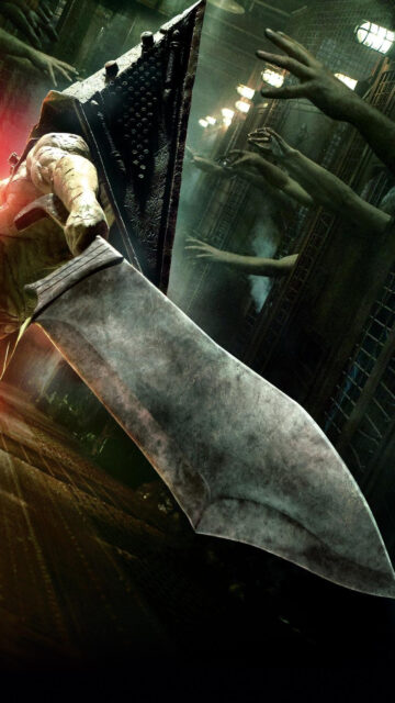 Pyramid Head Silent Hill Cinematic Horror Mobile Wallpaper