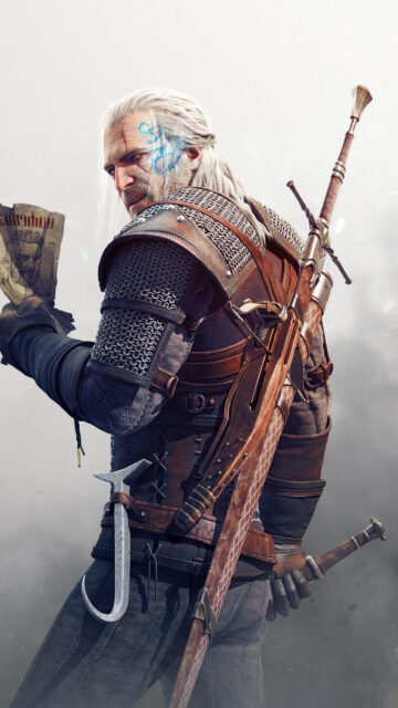 Geralt of Rivia The Witcher 3 Mobile Wallpaper