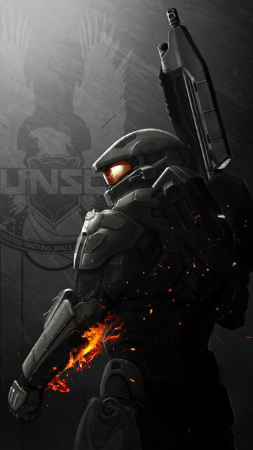 Halo Spartan Warrior Combat Mobile Wallpaper