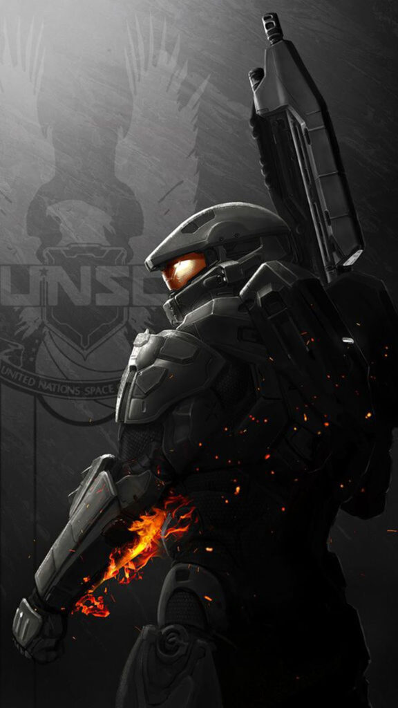 Halo Spartan Warrior Combat Mobile Wallpaper