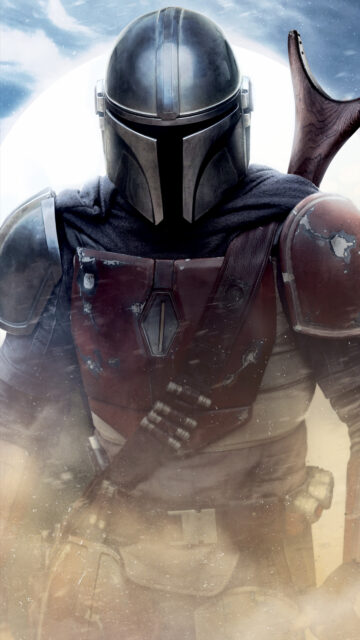 The Mandalorian Battle Worn Armor Mobile Wallpaper