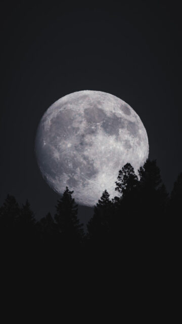 Mystical Full Moon Celestial Night Sky Spiritual Energy Wallpaper