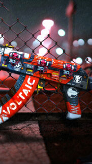 3DMAX Sticker AK-47 Voltaic Custom Skin Mobile Wallpaper