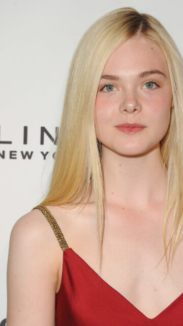 Elle Fanning Elegant Portrait Mobile Wallpaper