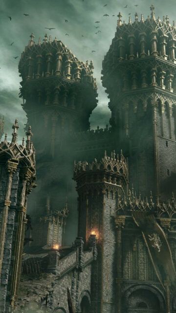 Elden Ring Stormveil Castle Architecture Mobile Wallpaper