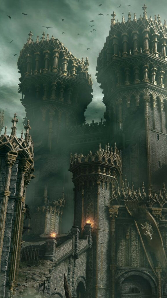 Elden Ring Stormveil Castle Architecture Mobile Wallpaper