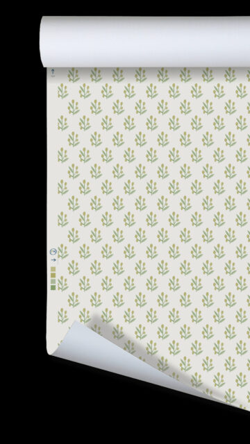 Minimalist Olive Branch Pattern Mobile Wallpaper