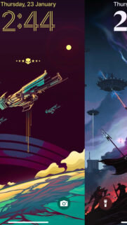 Epic Science Fiction Battle Scene Mobile Wallpaper