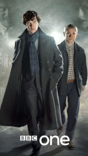 Benedict Cumberbatch and Martin Freeman Sherlock Mobile Wallpaper