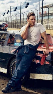 Chris Pratt Racing Mechanic Mobile Wallpaper