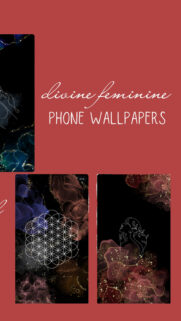 Sacred Geometry and Divine Feminine Energy Aesthetic Phone Wallpaper