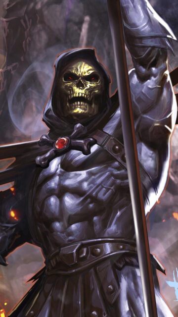 Skeletor Armored Warrior Dark Fantasy High Resolution Mobile Wallpaper