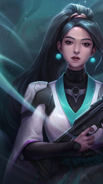 Sage Valorant Cinematic Portrait Phone Wallpaper