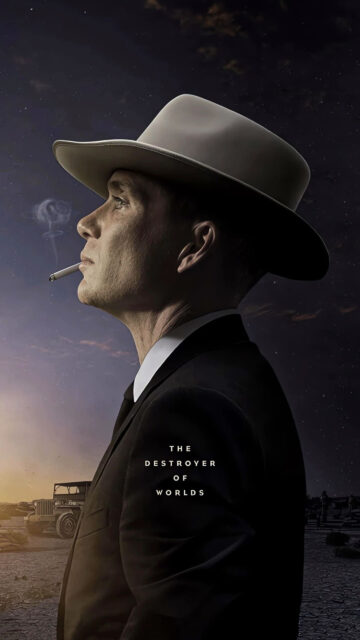 J. Robert Oppenheimer Cinematic Portrait Mobile Wallpaper
